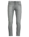 Outfit Out/fit Man Jeans Black Size 33 Cotton, Elastane In Gray