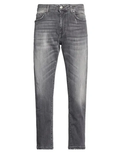 Outfit Out/fit Man Jeans Grey Size 33 Cotton, Elastane In Gray