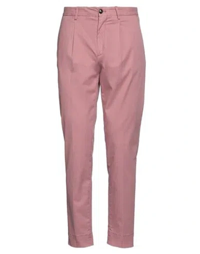 Outfit Out/fit Man Pants Antique Rose Size 32 Lycra, Cotton, Elastane In Pink