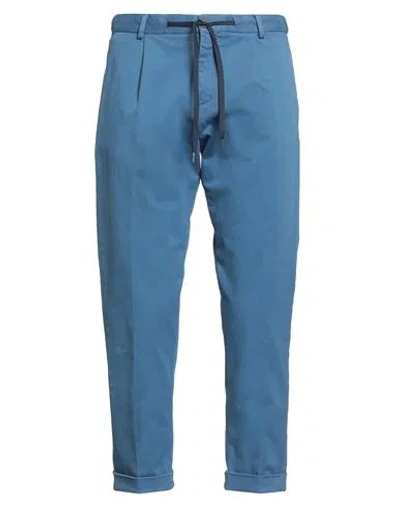 Outfit Out/fit Man Pants Blue Size 34 Cotton, Elastane