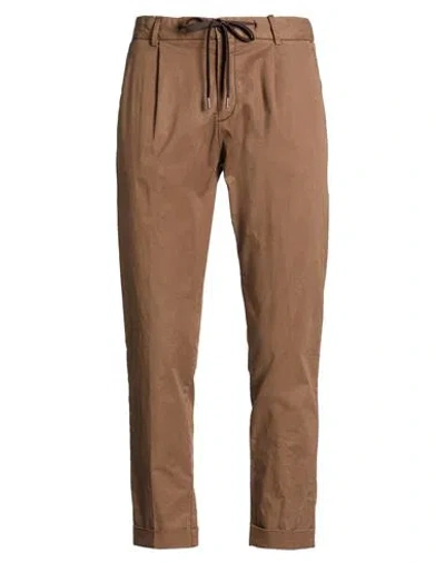 Outfit Out/fit Man Pants Brown Size 32 Lycra, Cotton, Elastane