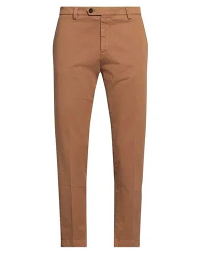 Outfit Out/fit Man Pants Camel Size 32 Cotton, Elastane In Beige