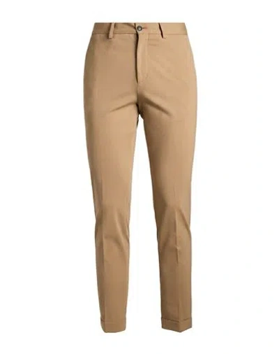 Outfit Out/fit Man Pants Camel Size 36 Cotton, Polyamide, Elastane In Multi