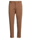 Outfit Out/fit Man Pants Camel Size 38 Cotton, Polyamide, Elastane