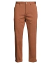 Outfit Out/fit Man Pants Camel Size 38 Viscose, Polyamide, Elastane In Brown