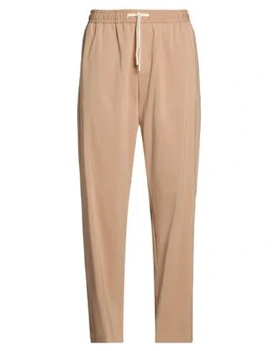 Outfit Out/fit Man Pants Camel Size 40 Cotton, Polyamide, Elastane In Nude