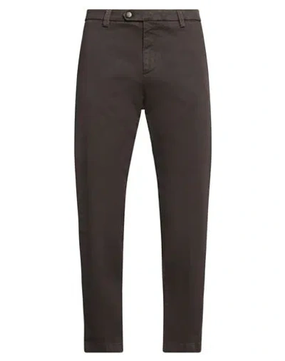 Outfit Out/fit Man Pants Dark Brown Size 32 Cotton, Elastane