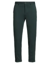 Outfit Out/fit Man Pants Dark Green Size 38 Viscose, Polyamide, Elastane In Green