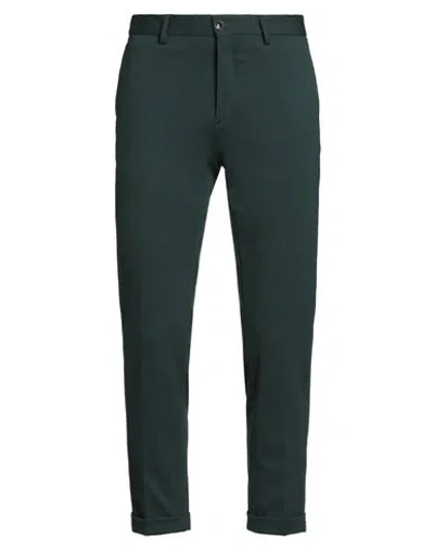 Outfit Out/fit Man Pants Dark Green Size 38 Viscose, Polyamide, Elastane