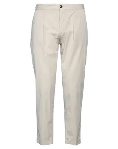 Outfit Out/fit Man Pants Ivory Size 36 Cotton, Polyamide, Elastane In White