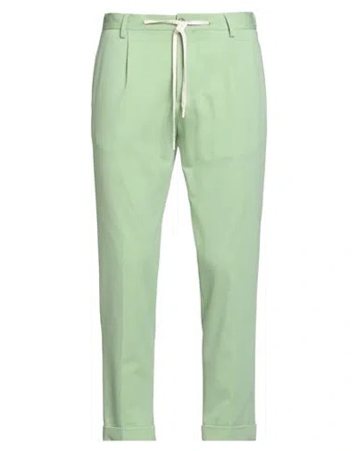 Outfit Out/fit Man Pants Light Green Size 32 Cotton, Polyamide, Elastane