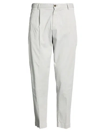 Outfit Out/fit Man Pants Light Grey Size 30 Cotton, Tencel, Silk, Elastane In White