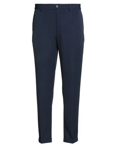 Outfit Out/fit Man Pants Midnight Blue Size 40 Polyester, Lycra