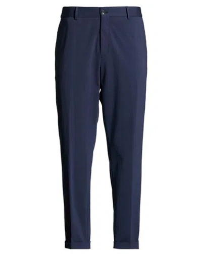 Outfit Out/fit Man Pants Midnight Blue Size 42 Cotton, Polyamide, Elastane