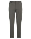 Outfit Out/fit Man Pants Military Green Size 28 Cotton, Polyamide, Elastane In Gray
