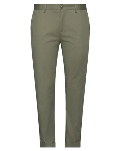 Outfit Out/fit Man Pants Military Green Size 38 Cotton, Elastane