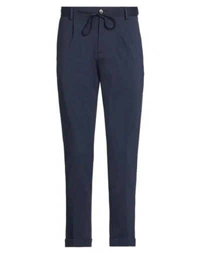 Outfit Out/fit Man Pants Navy Size 40 Cotton, Polyamide, Elastane