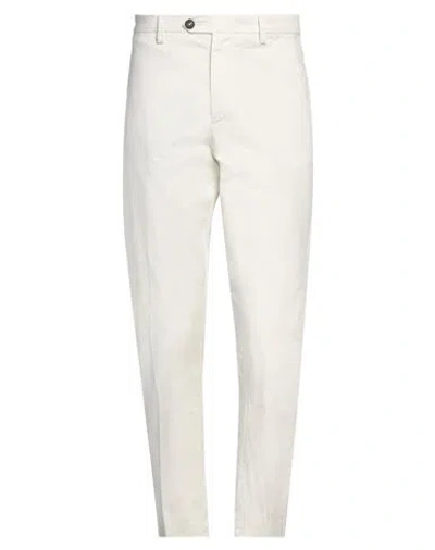Outfit Out/fit Man Pants Off White Size 30 Cotton, Elastane In Off White