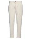 Outfit Out/fit Man Pants Off White Size 36 Cotton, Elastane