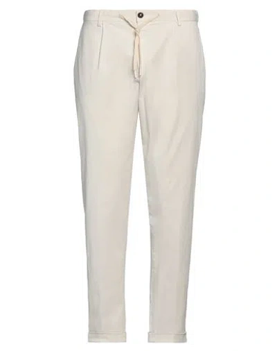 Outfit Out/fit Man Pants Off White Size 36 Cotton, Elastane