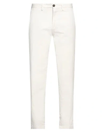Outfit Out/fit Man Pants Off White Size 28 Cotton, Elastane