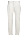 Outfit Out/fit Man Pants Off White Size 40 Lycra, Cotton, Elastane