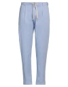 Outfit Out/fit Man Pants Sky Blue Size 30 Cotton, Elastane In Blue