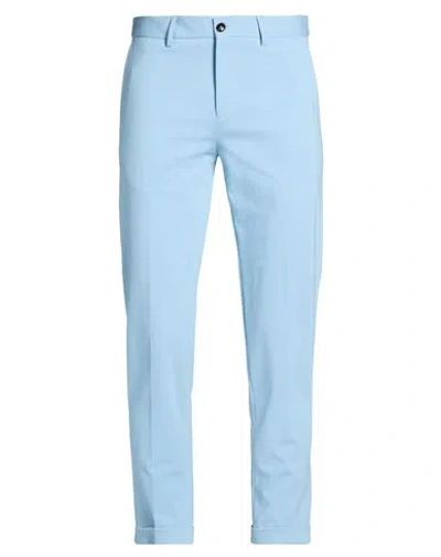 Outfit Out/fit Man Pants Sky Blue Size 40 Cotton, Polyamide, Elastane