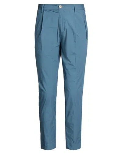 Outfit Out/fit Man Pants Slate Blue Size 28 Cotton, Elastane