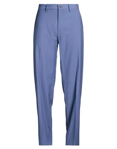 Outfit Out/fit Man Pants Slate Blue Size 28 Polyester, Viscose, Elastane