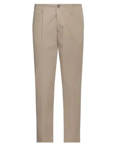 Outfit Out/fit Man Pants Taupe Size 36 Cotton, Elastane In Neutral