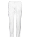 Outfit Out/fit Man Pants White Size 42 Cotton, Polyamide, Elastane