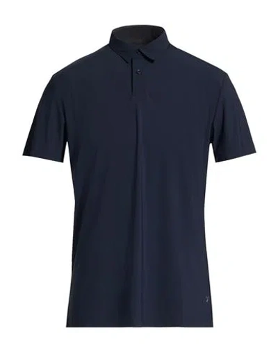 Outfit Out/fit Man Polo Shirt Midnight Blue Size 3xl Nylon, Elastane