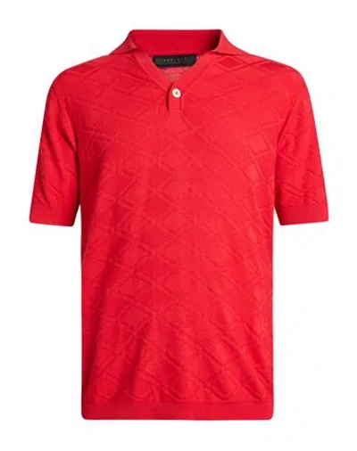 Outfit Out/fit Man Polo Shirt Red Size Xl Cotton