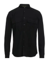 Outfit Out/fit Man Shirt Black Size M Polyester, Viscose, Elastane In Black