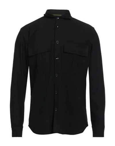 Outfit Out/fit Man Shirt Black Size M Polyester, Viscose, Elastane