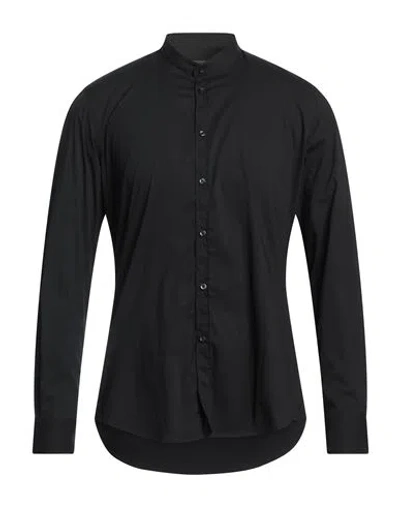 Outfit Out/fit Man Shirt Black Size Xl Cotton, Nylon, Elastane