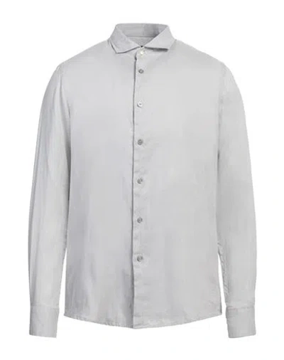 Outfit Out/fit Man Shirt Light Grey Size M Linen In Gray