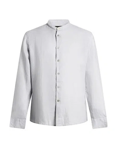 Outfit Out/fit Man Shirt Light Grey Size Xl Linen In Gray