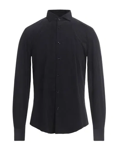 Outfit Out/fit Man Shirt Navy Size M Cotton In Blue