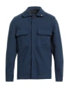 Outfit Out/fit Man Shirt Navy Size Xl Polyester In Blue