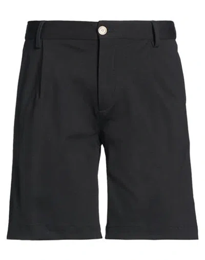 Outfit Out/fit Man Shorts & Bermuda Shorts Black Size 30 Cotton, Polyamide, Elastane
