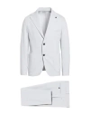 Outfit Out/fit Man Suit Light Grey Size 38 Cotton, Polyamide, Elastane In Gray