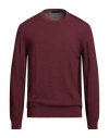Outfit Out/fit Man Sweater Burgundy Size Xl Merino Wool In Brown