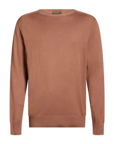 Outfit Out/fit Man Sweater Camel Size S Viscose, Polyamide In Brown