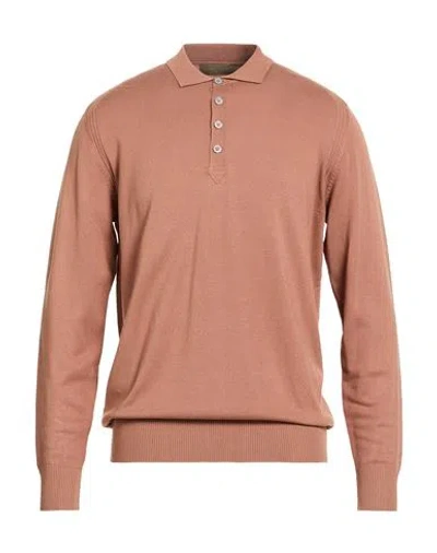 Outfit Out/fit Man Sweater Camel Size Xxl Viscose, Polyamide In Pink