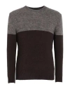 Outfit Out/fit Man Sweater Dark Brown Size M Acrylic, Mohair Wool, Wool, Elastane