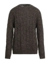 Outfit Out/fit Man Sweater Dark Brown Size Xxl Acrylic, Wool, Alpaca Wool