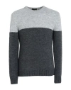 Outfit Out/fit Man Sweater Grey Size M Acrylic, Mohair Wool, Wool, Elastane In Gray