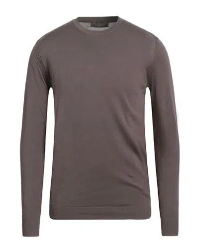 Outfit Out/fit Man Sweater Khaki Size Xxl Cotton In Brown